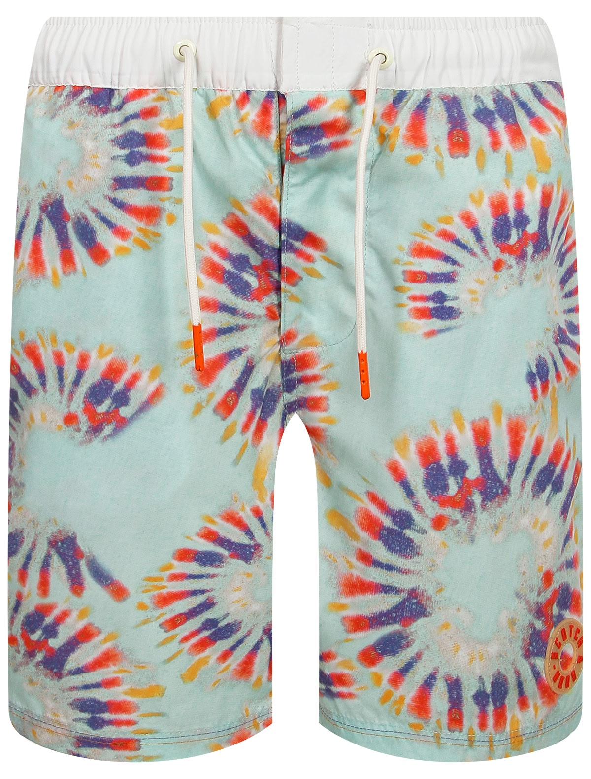 Пляжные шорты с абстрактным принтом