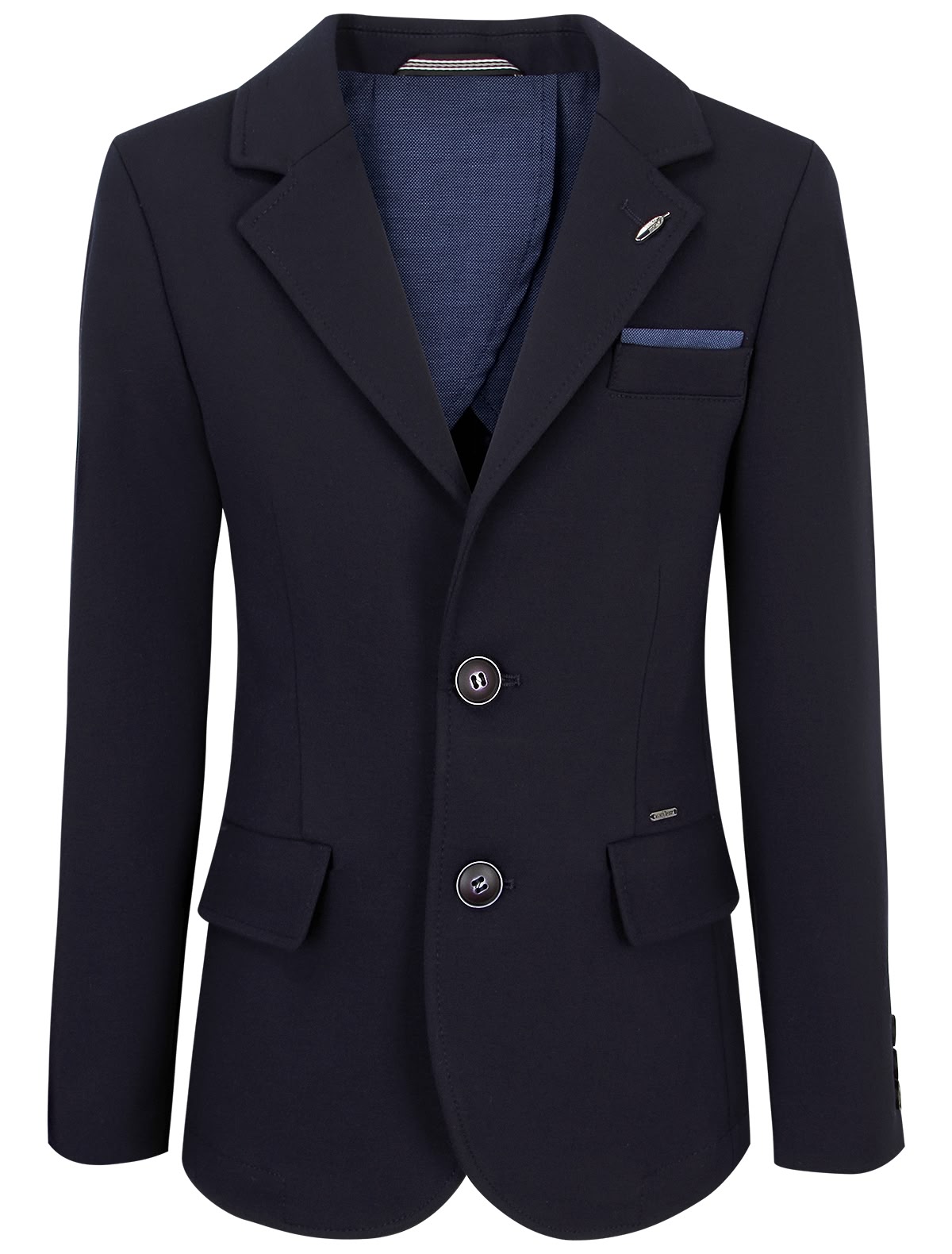 Синий пиджак силуэта Slim