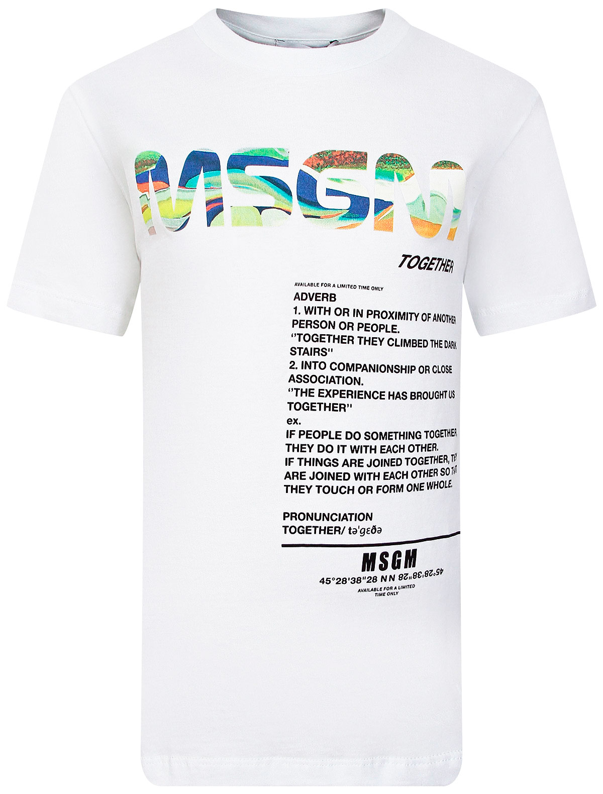 

Футболка MSGM, Белый, 2384718