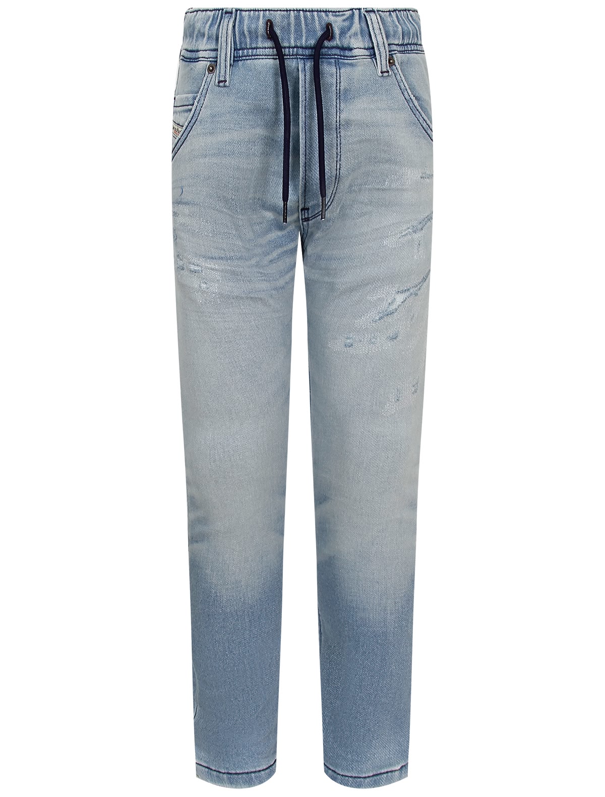 Джинсы с потертостями