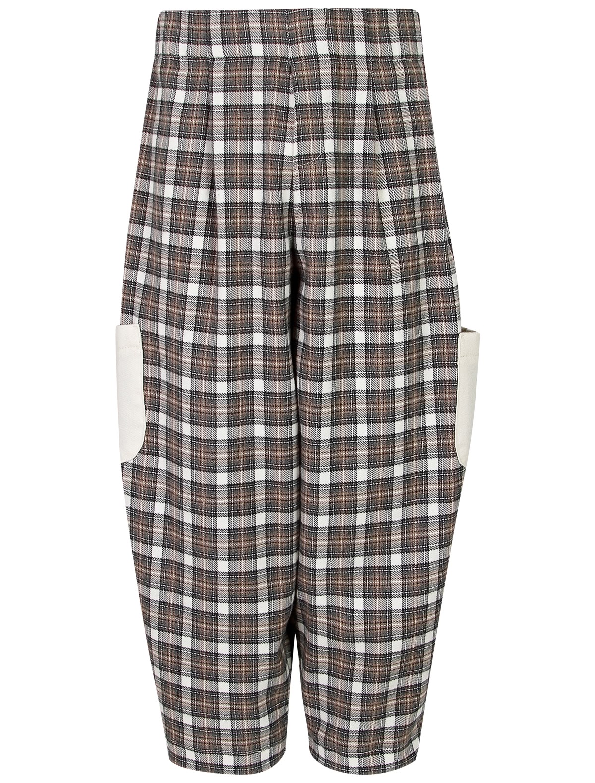 Хлопковые брюки в клетку