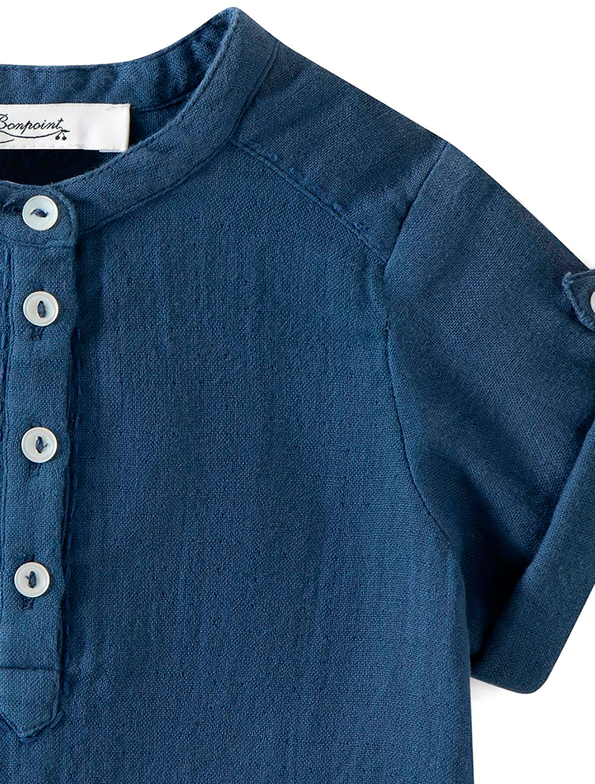 Рубашка Bonpoint 2306860, цвет синий, размер 2 1014519173611 - фото 3