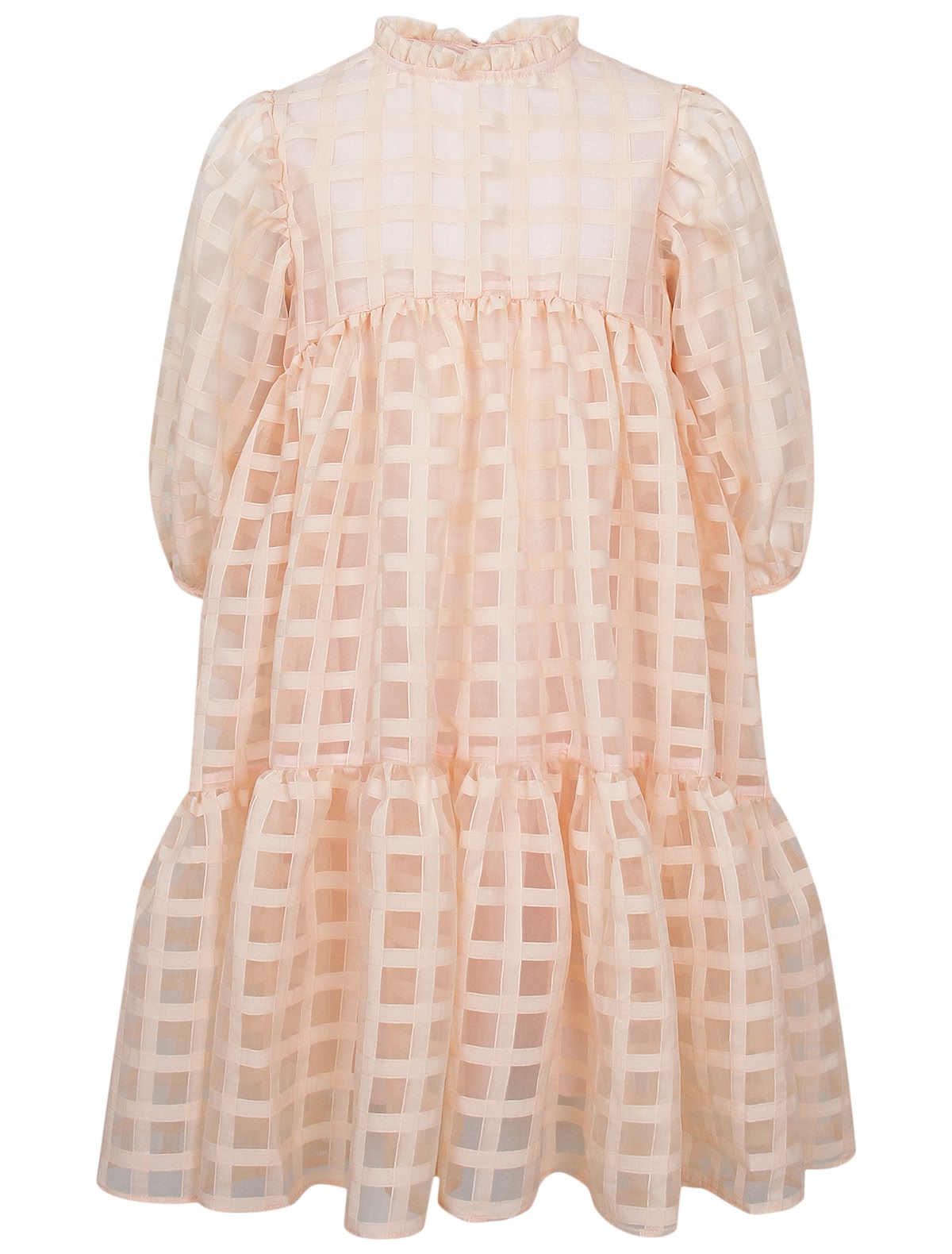 Платье с пышными рукавами