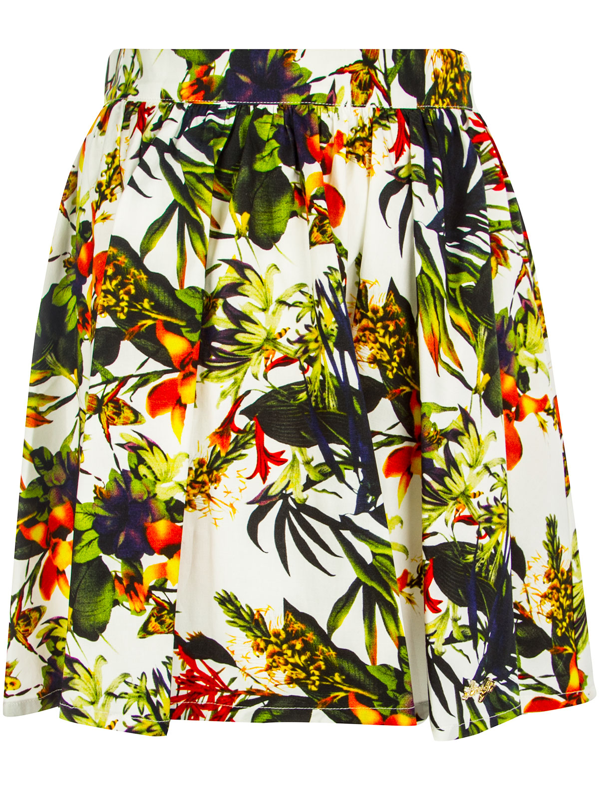 Юбка с тропическим принтом