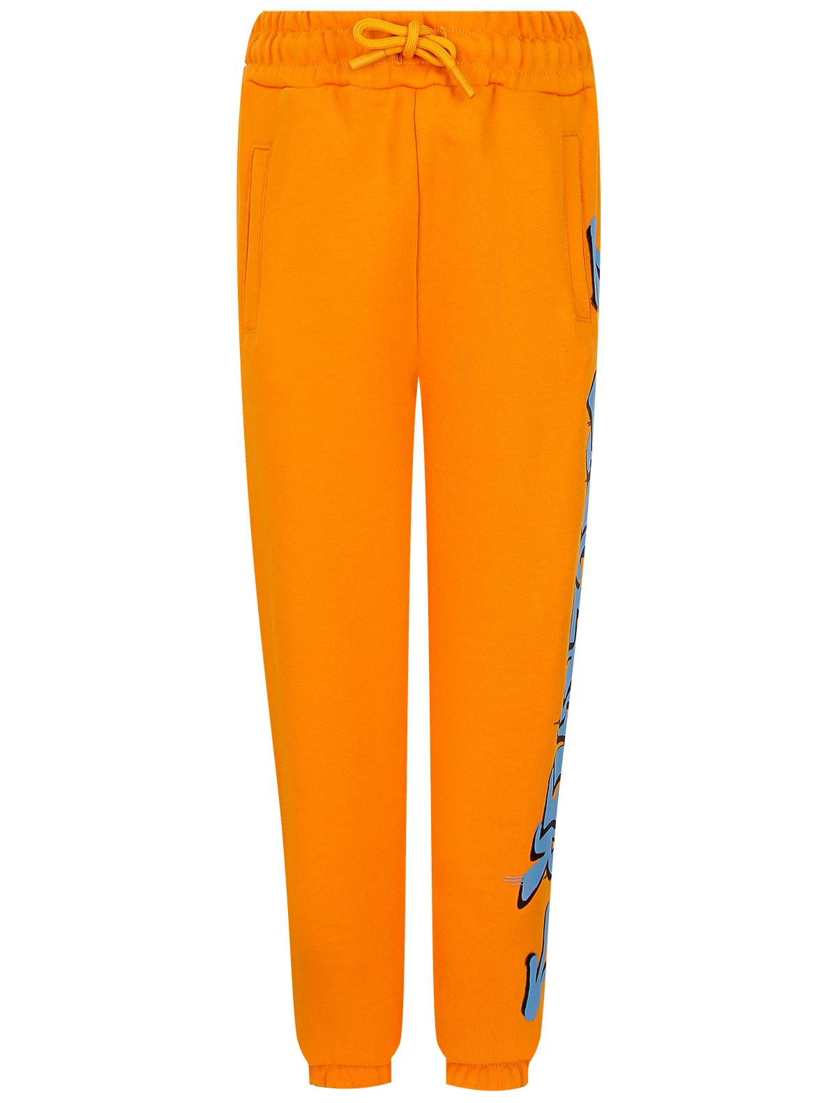 Оранжевые спортивные брюки