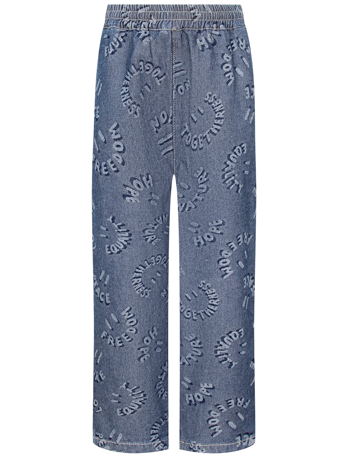 Джинсы с принтом