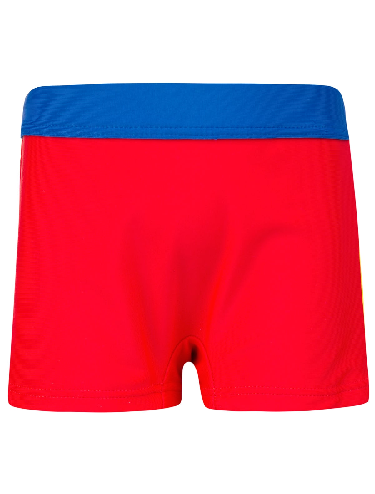 Плавки с лампасами и названием бренда