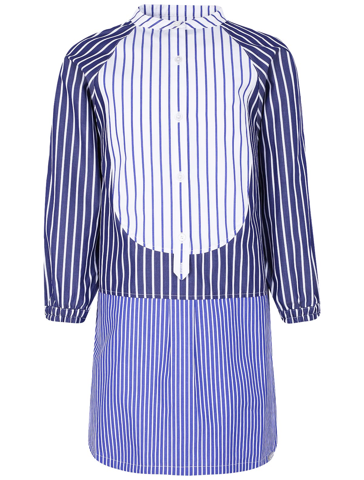 Платье в вертикальную полоску