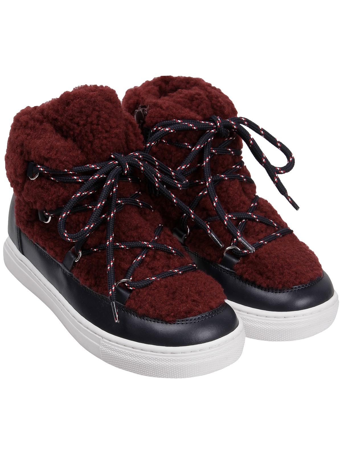 Кеды из экомеха на молнии