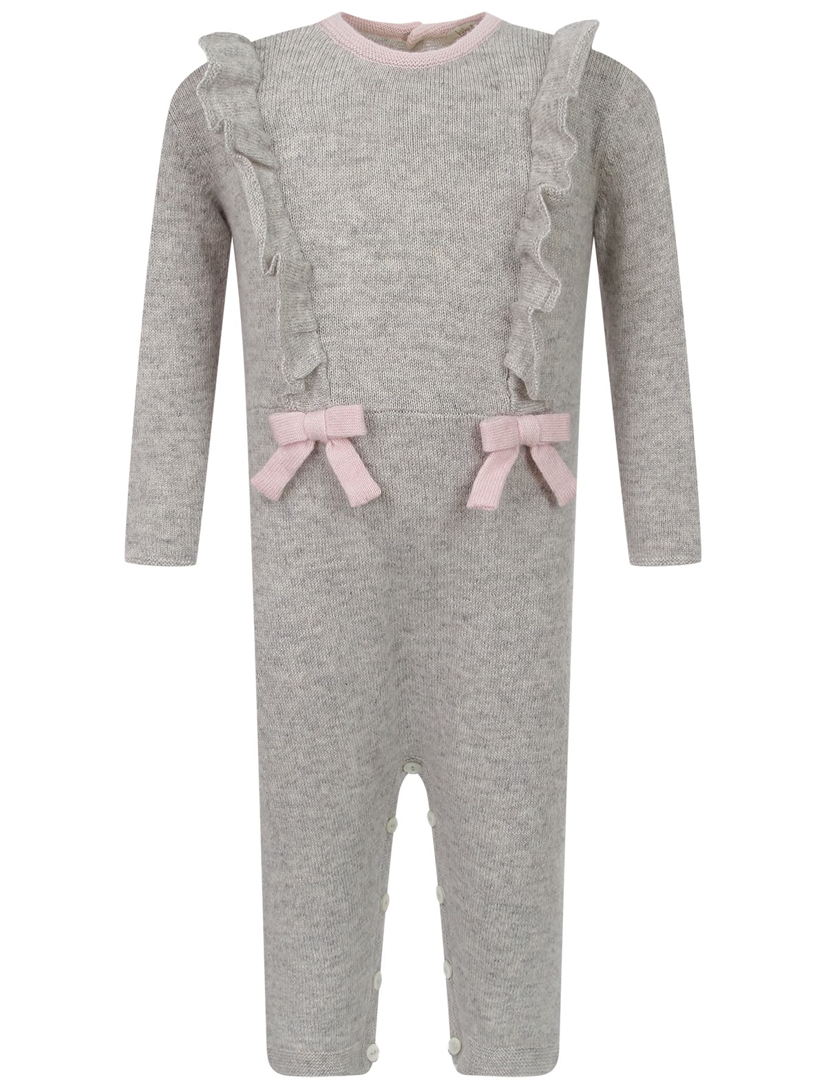 Комбинезон из кашемира с оборками