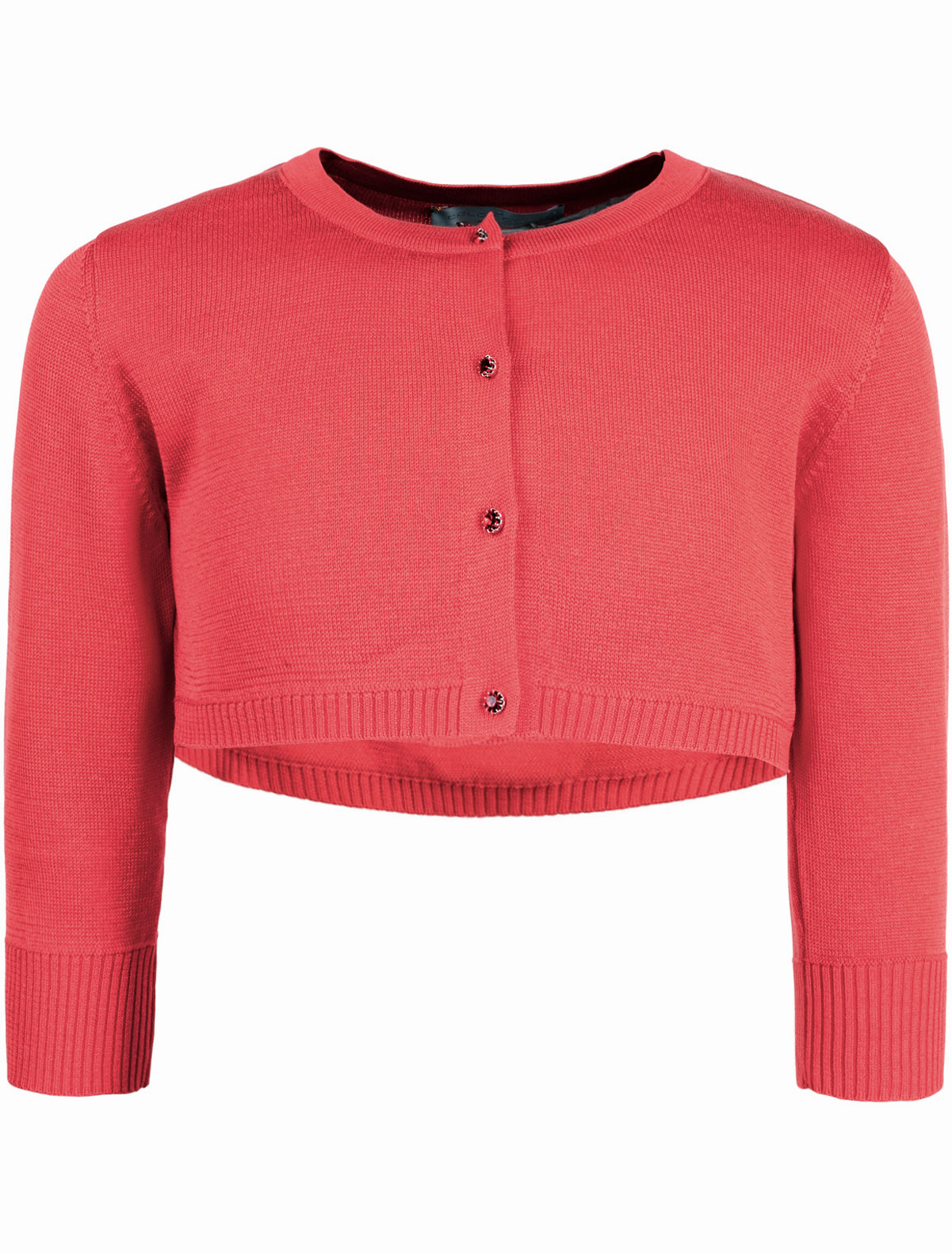 Красное болеро из органического хлопка