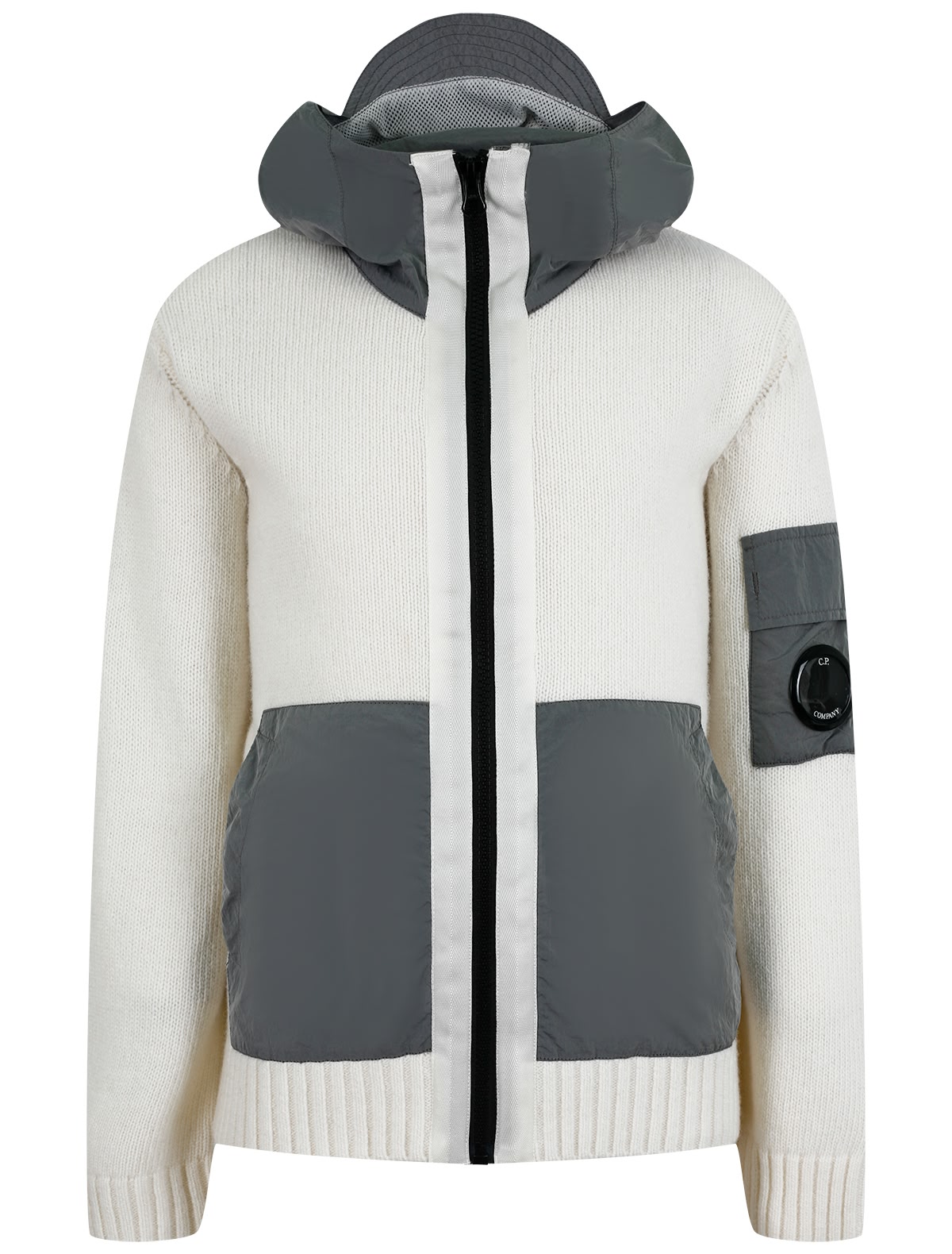 Кремовый кардиган на молнии