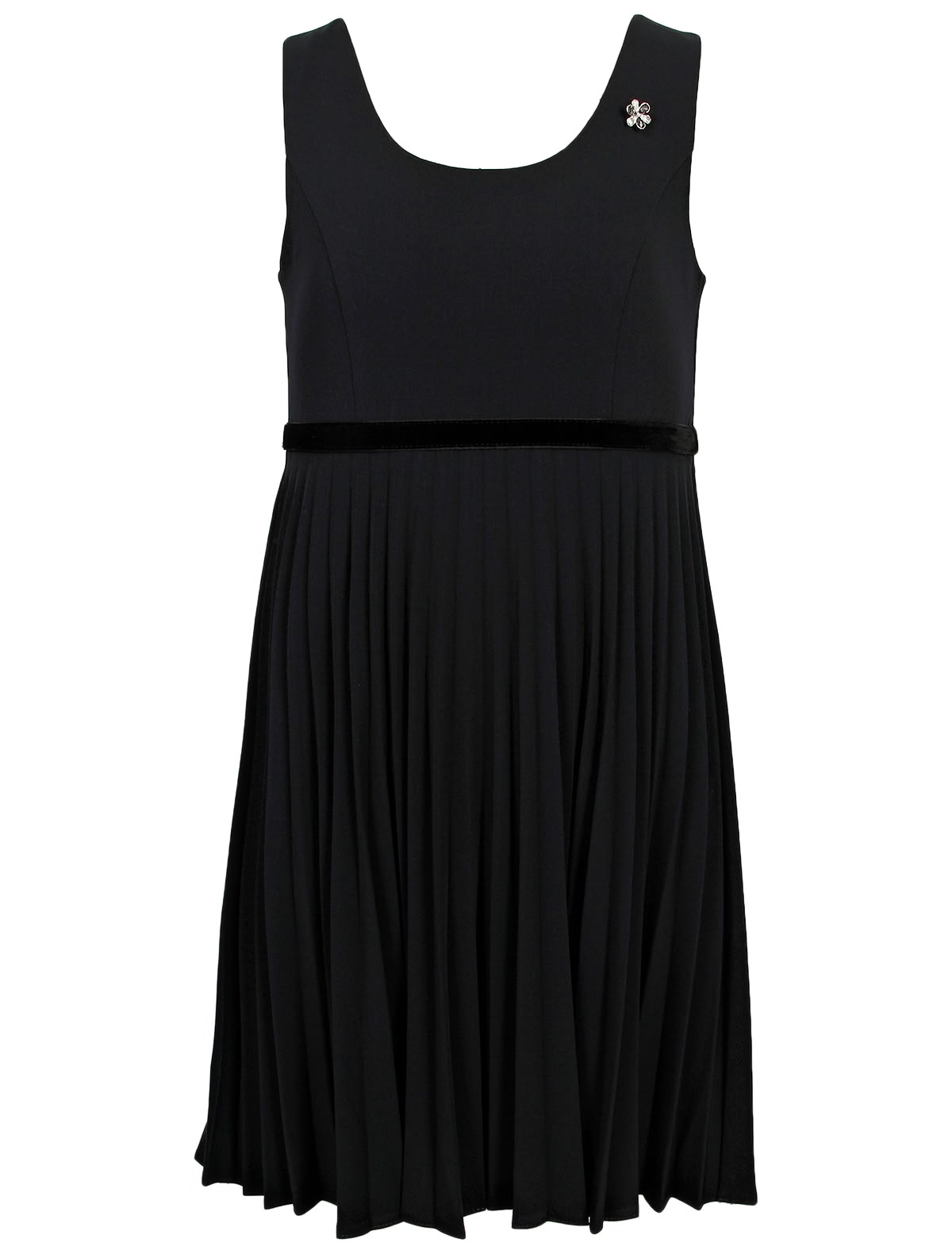 Платье-сарафан с юбкой гофре