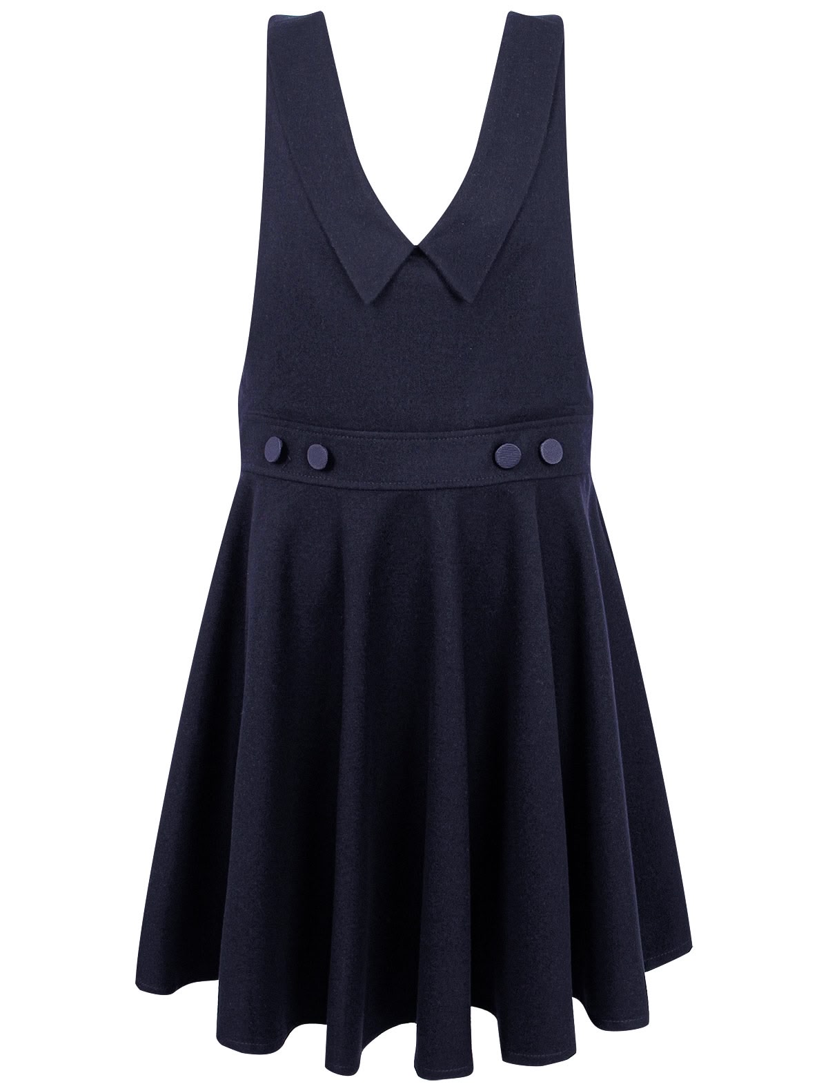 Синий школьный сарафан