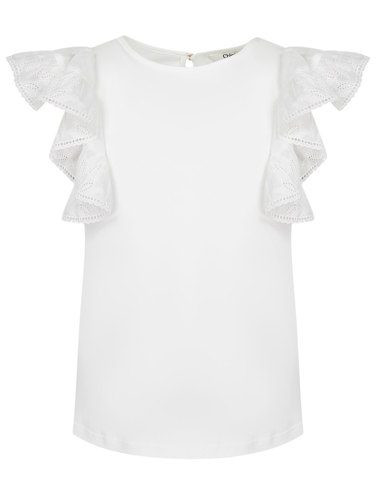 Блуза с рукавами-крылышками