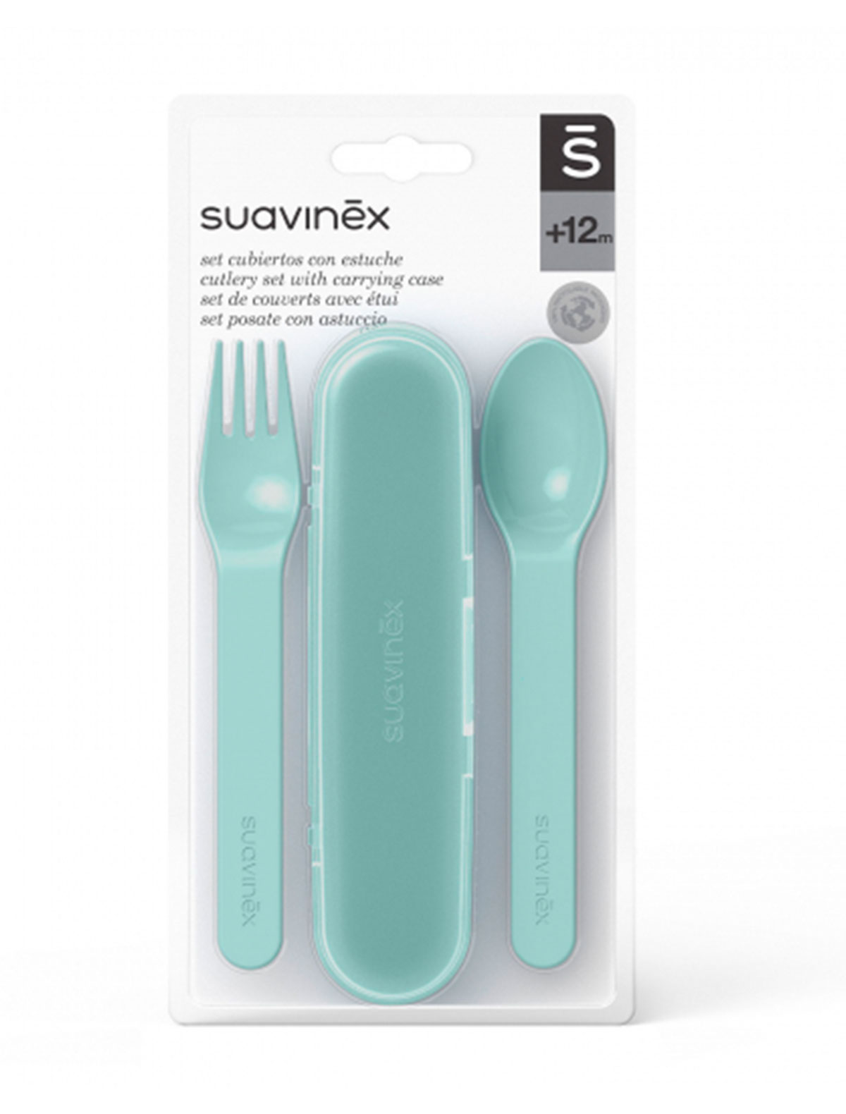 Набор посуды Suavinex 2285396, цвет зеленый 2294520170307 - фото 1