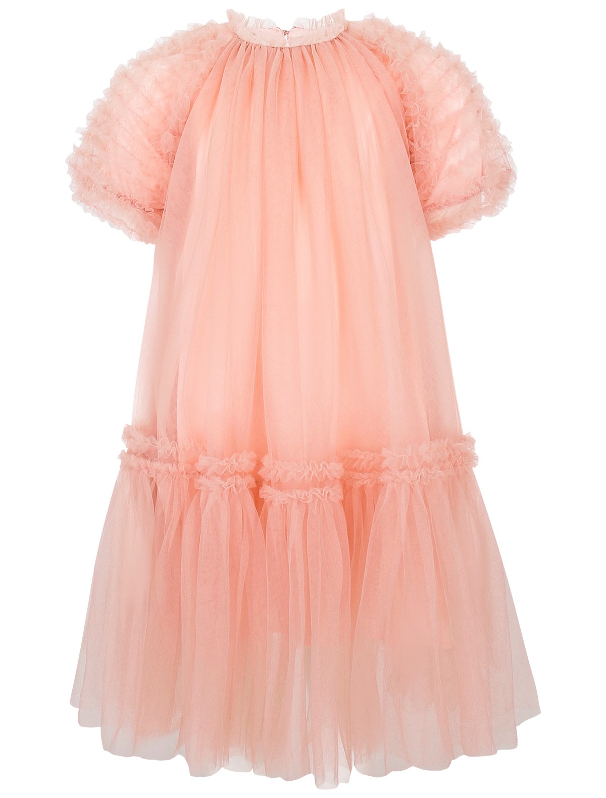 Воздушное розовое платье