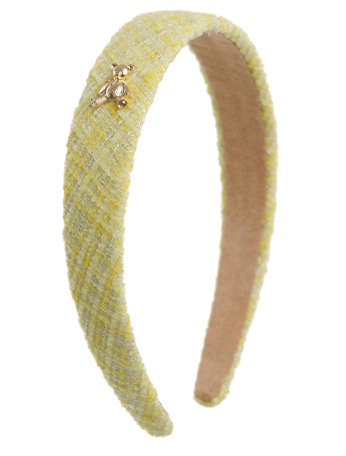 Твидовый ободок Золотой Мишка