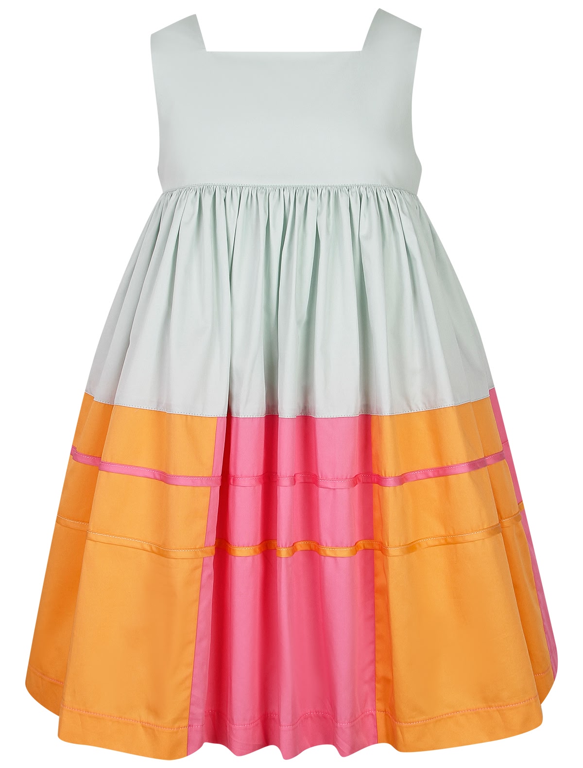 Хлопковое платье без рукавов