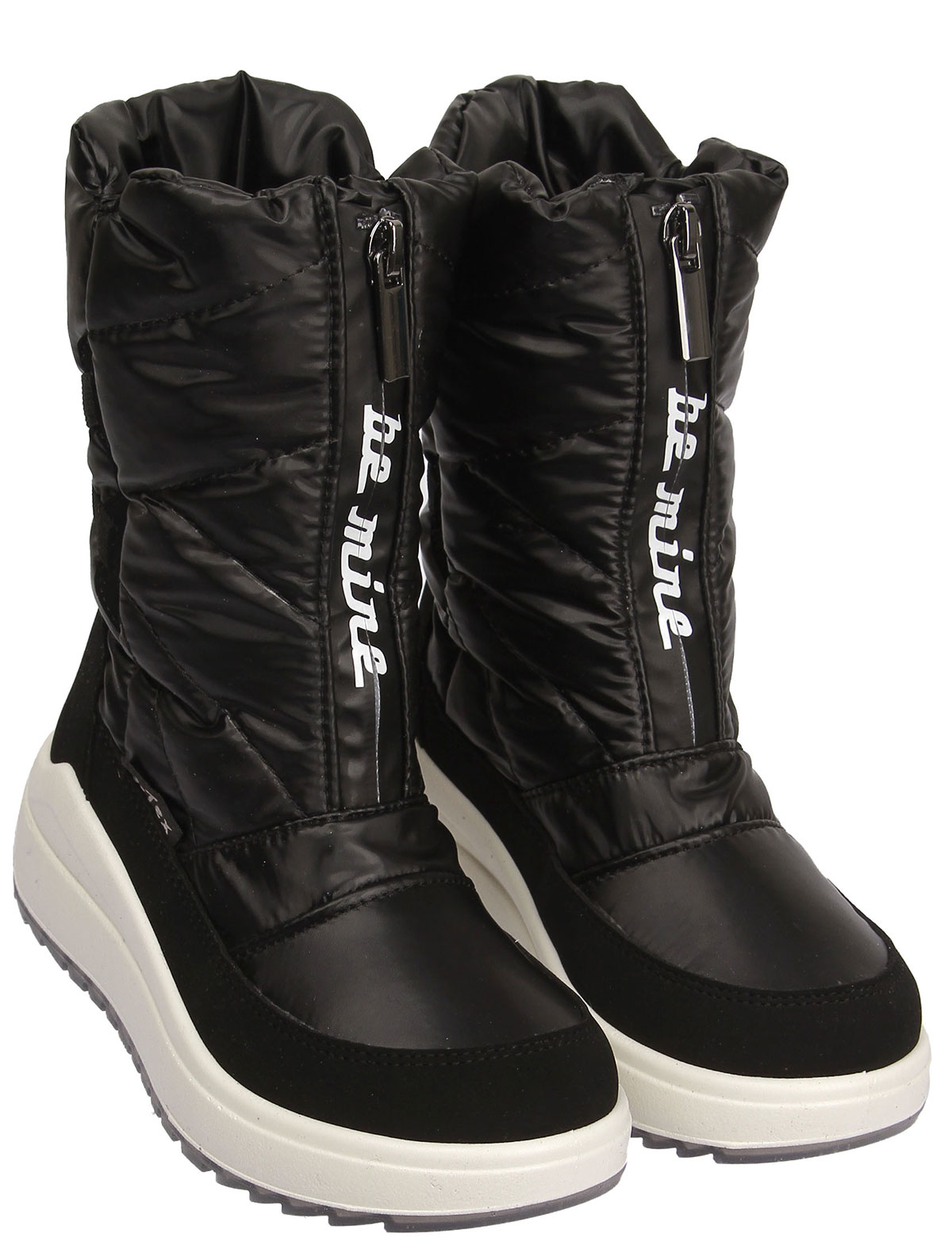 Стеганые сапоги на молнии