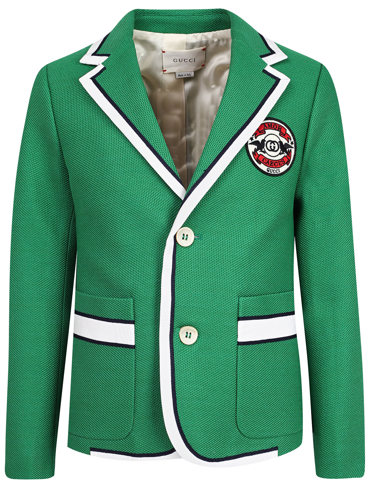 Пиджак GUCCI 1998686, цвет зеленый, размер 4 1332219970096 - фото 1