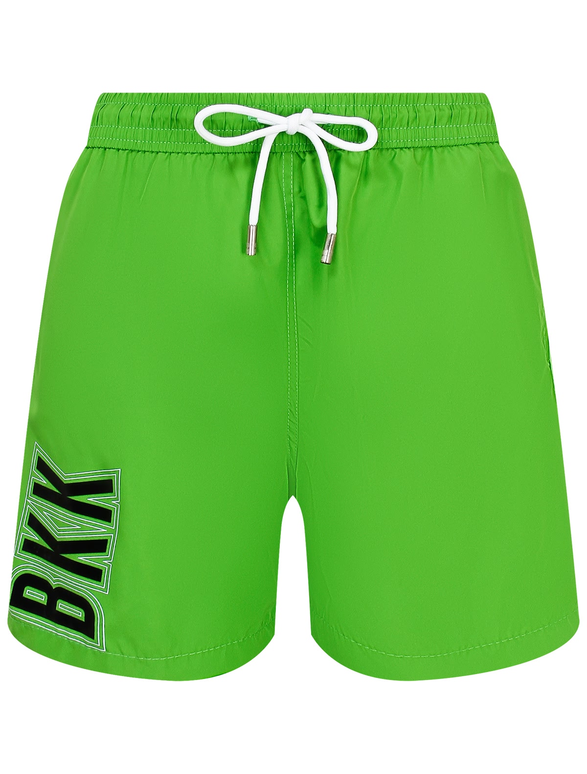 Зелёные пляжные шорты с логотипом