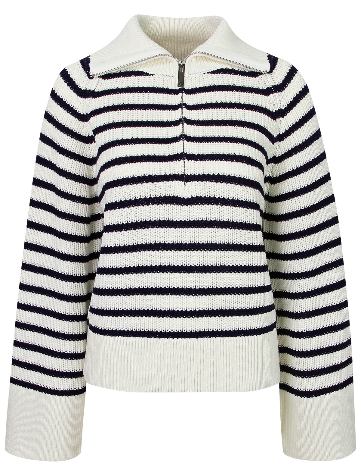 Полосатый джемпер из акрила и хлопка
