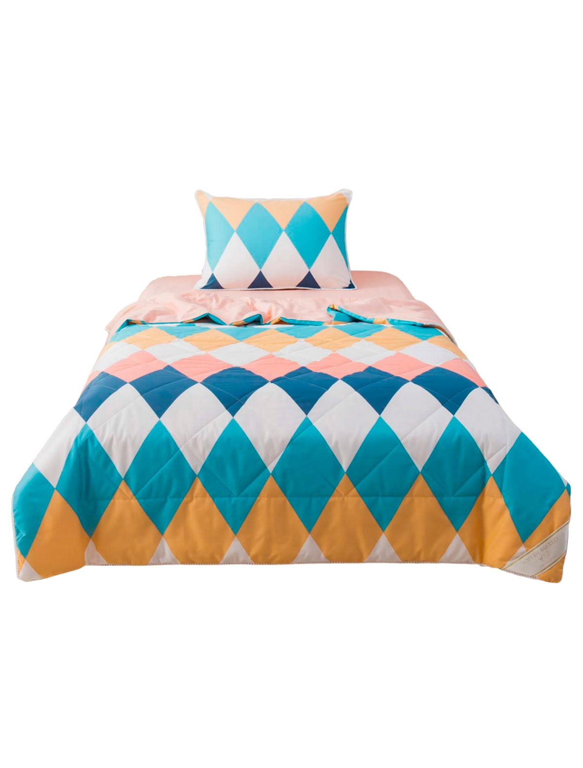 Комплект постельного белья с цветными ромбами