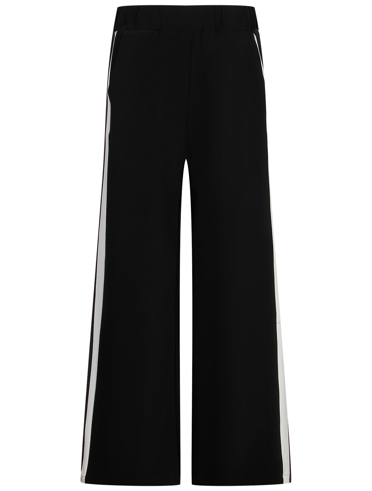 Брюки свободного кроя с лампасами