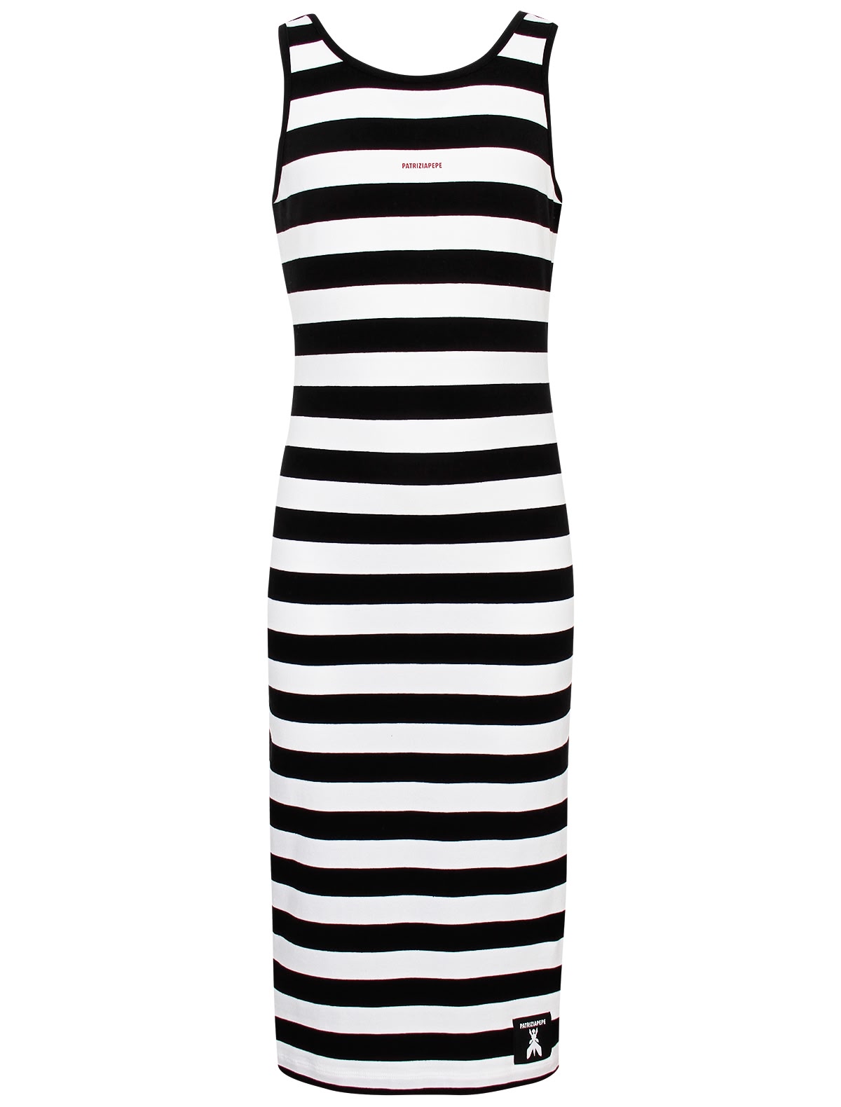 Длинное платье в полоску