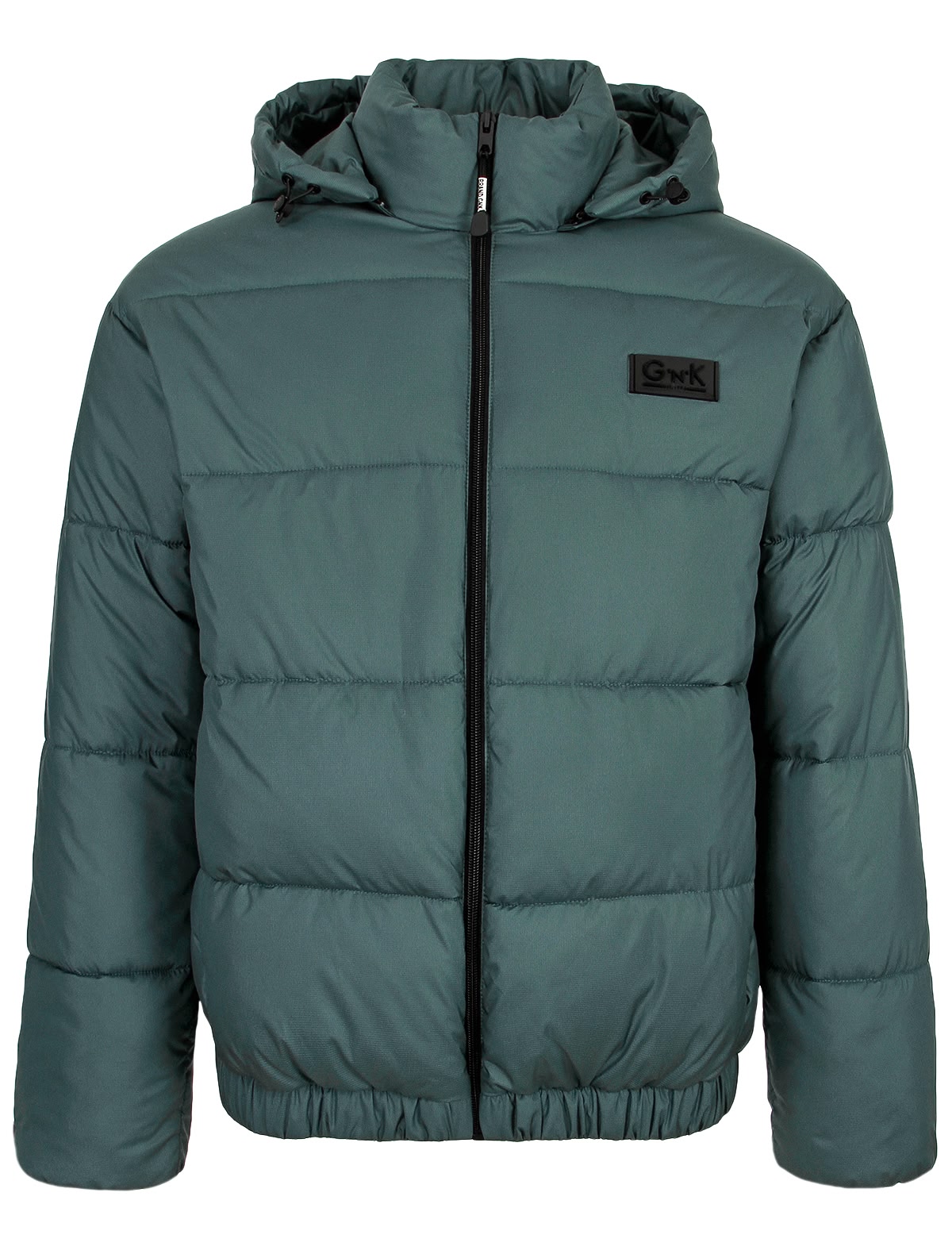 Зелёная куртка с капюшоном