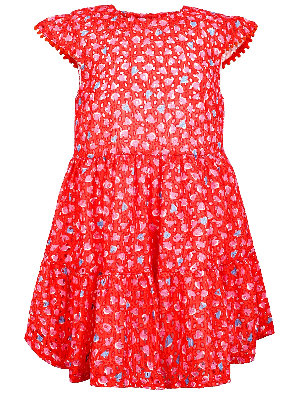 Платье с узором сердечки