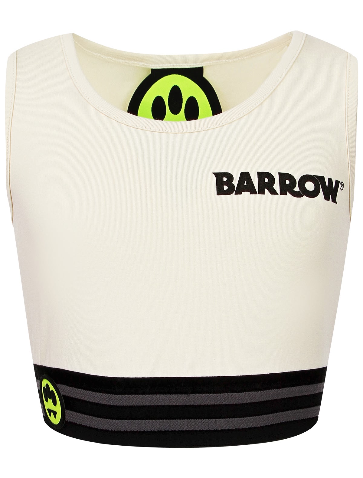 Кремовый топ в спортивом стиле