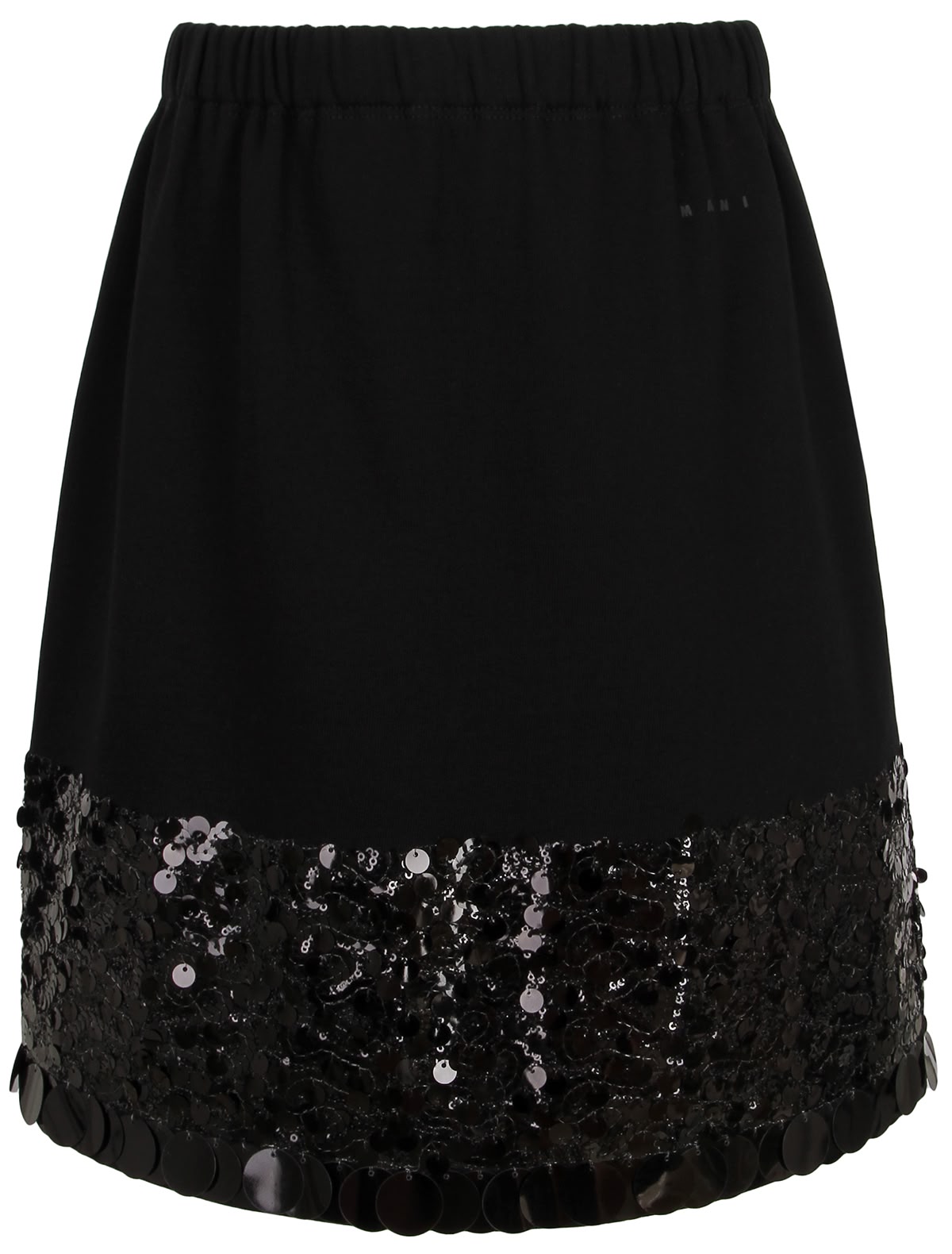 Чёрная юбка с пайетками