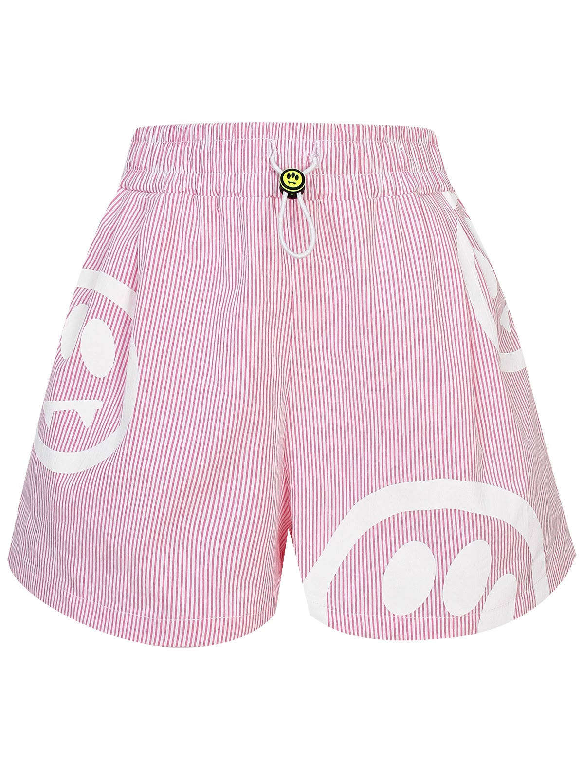 Розовые шорты в полоску