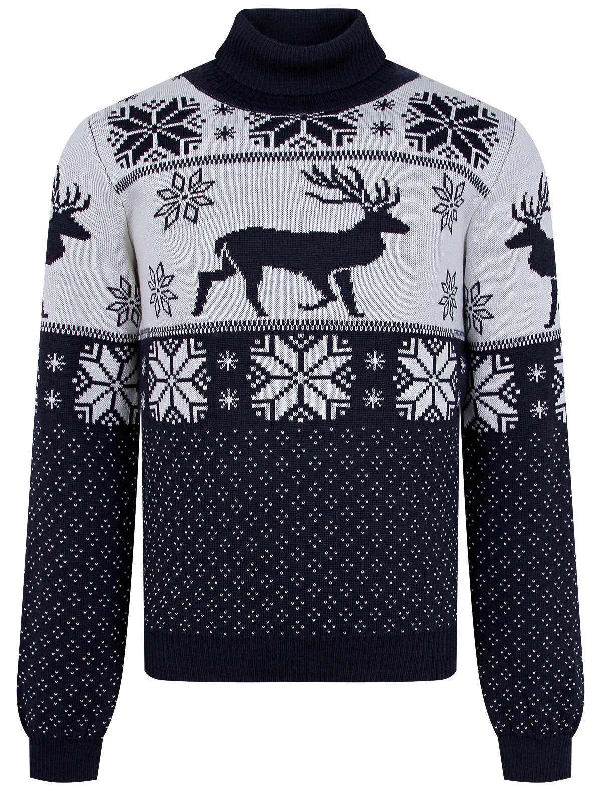 Джемпер из шерсти с рисунком оленя