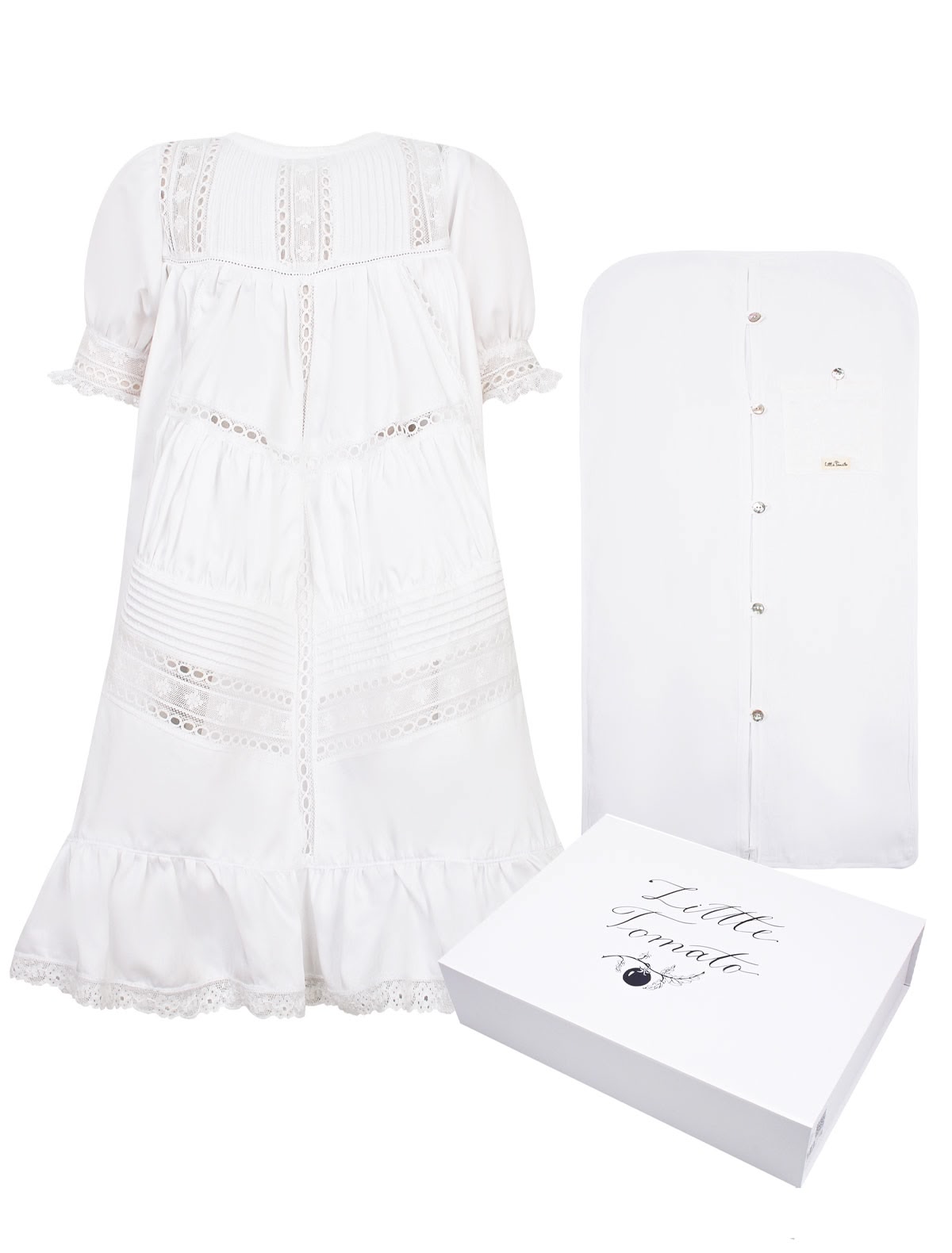 Платье крестильное белое