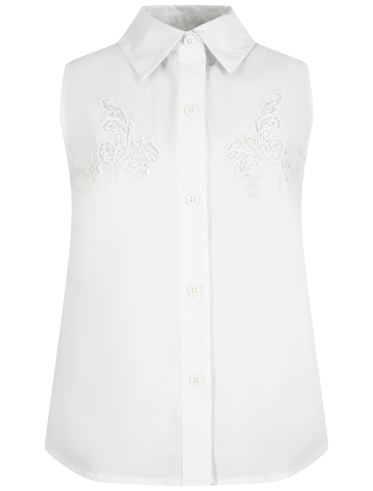 Блуза Ermanno Scervino 2645688, цвет белый, размер 15 1034509410168 - фото 1
