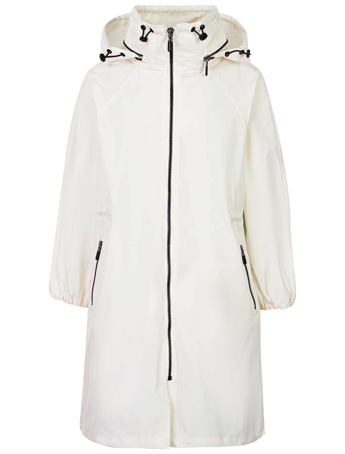 Плащ-дождевик молочного цвета