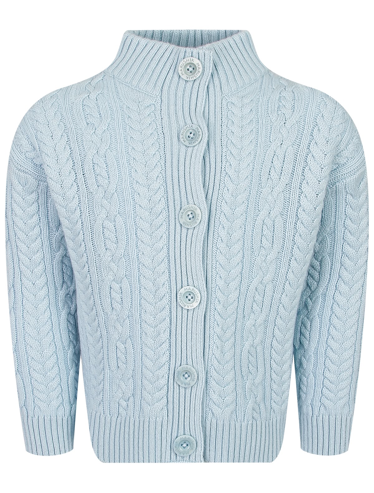 Голубой кардиган из кашемира
