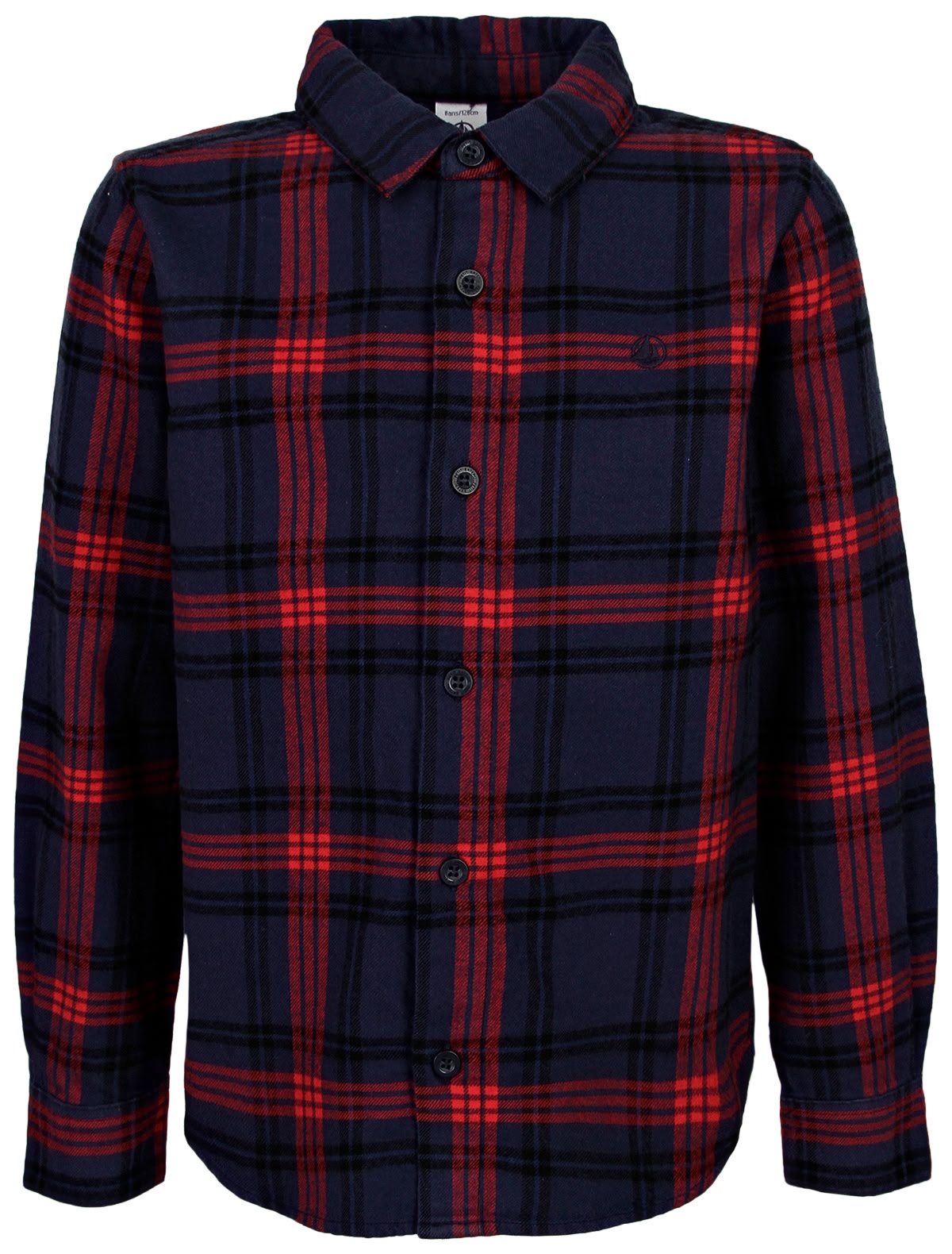 Рубашка в красно-синюю клетку