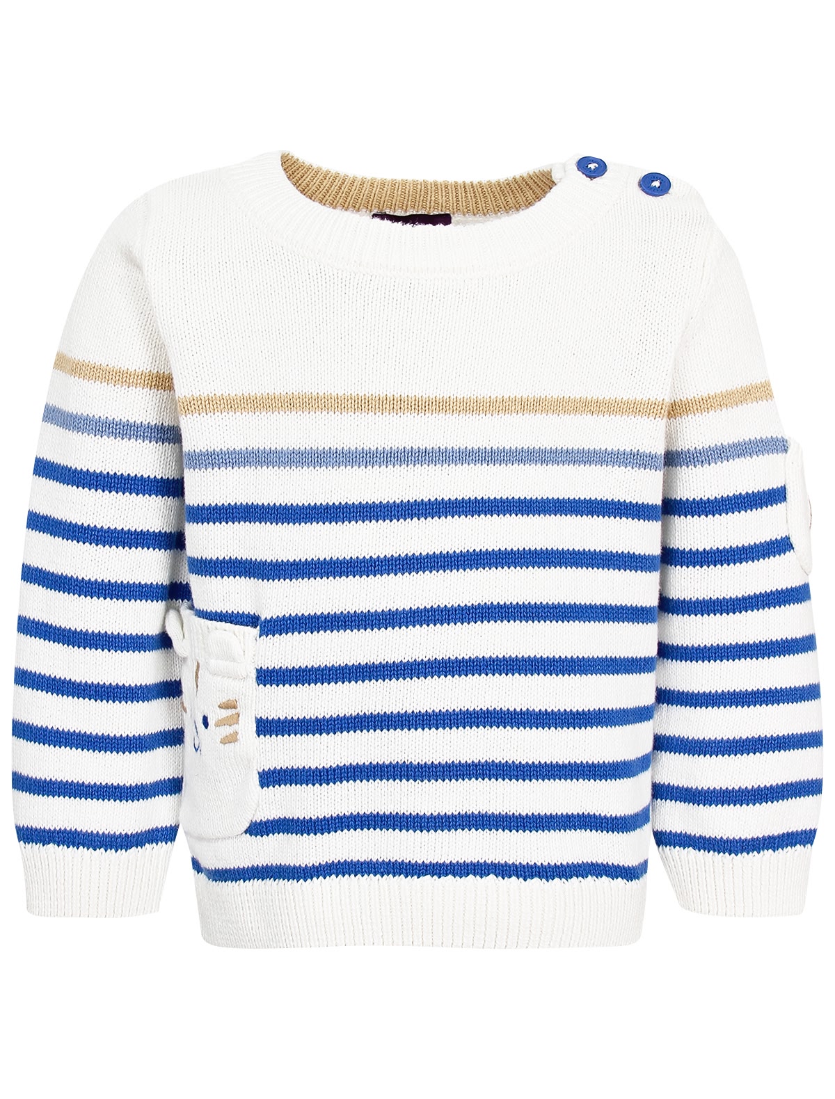 Хлопковый джемпер в полоску