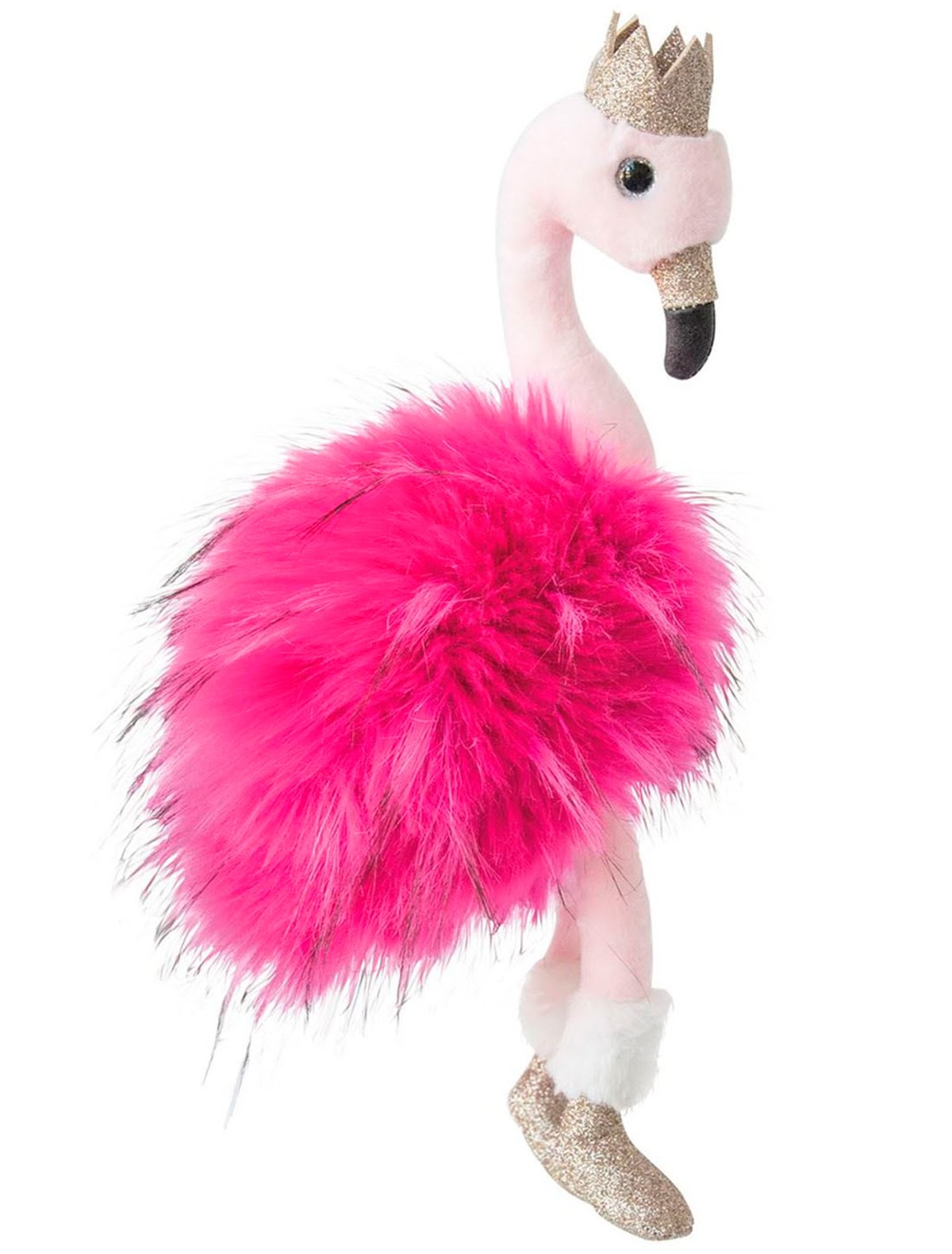 Розовый фламинго 30см