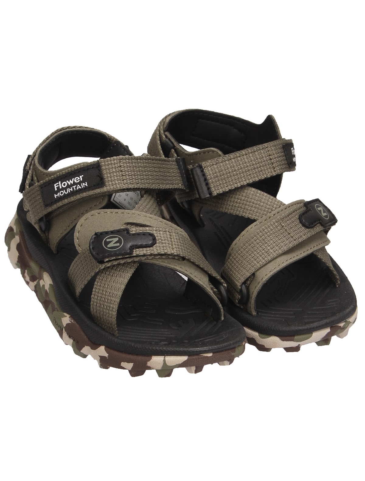 Сандалии на подошве в стиле милитари