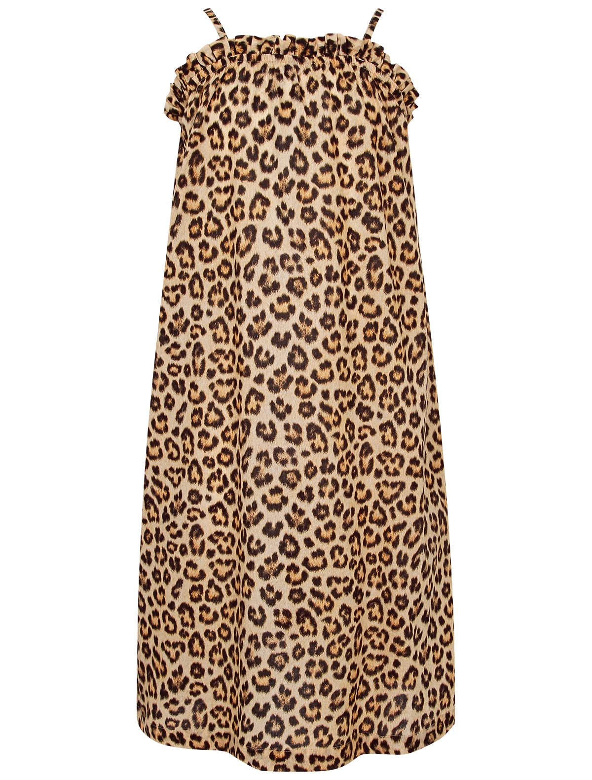 Пляжное платье с леопардовым принтом