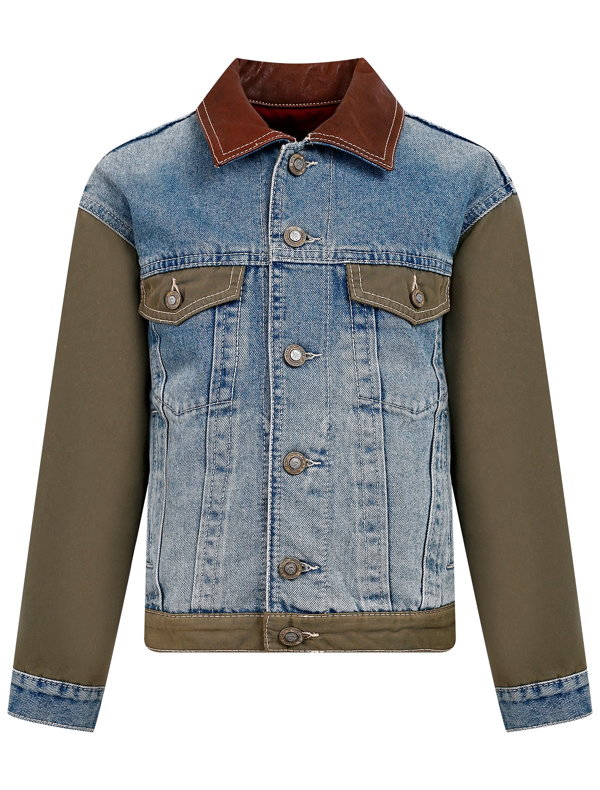 Куртка с джинсовыми элементами