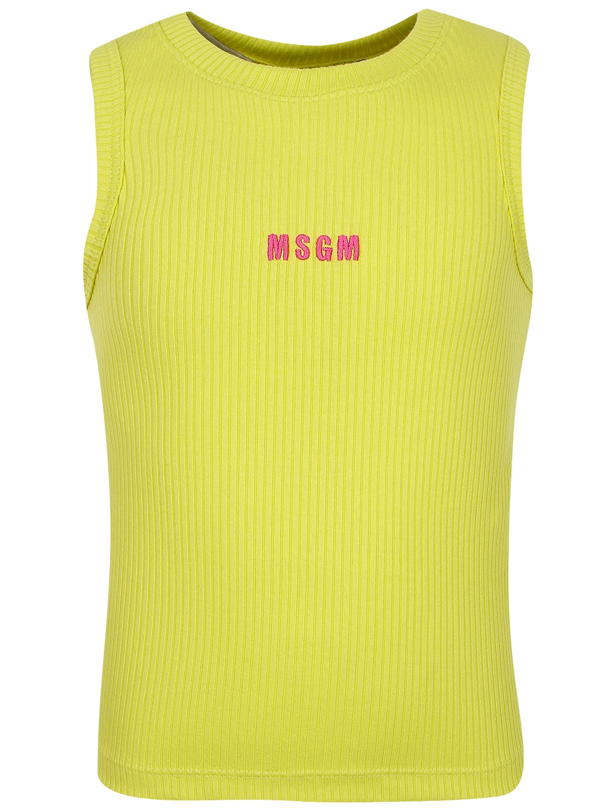 Жёлтая майка с логотипом