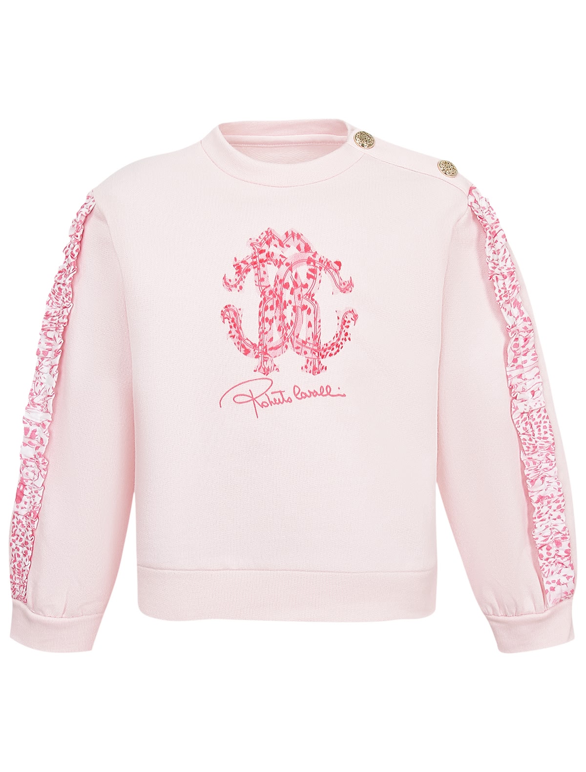 Розовый свитшот с логотипом