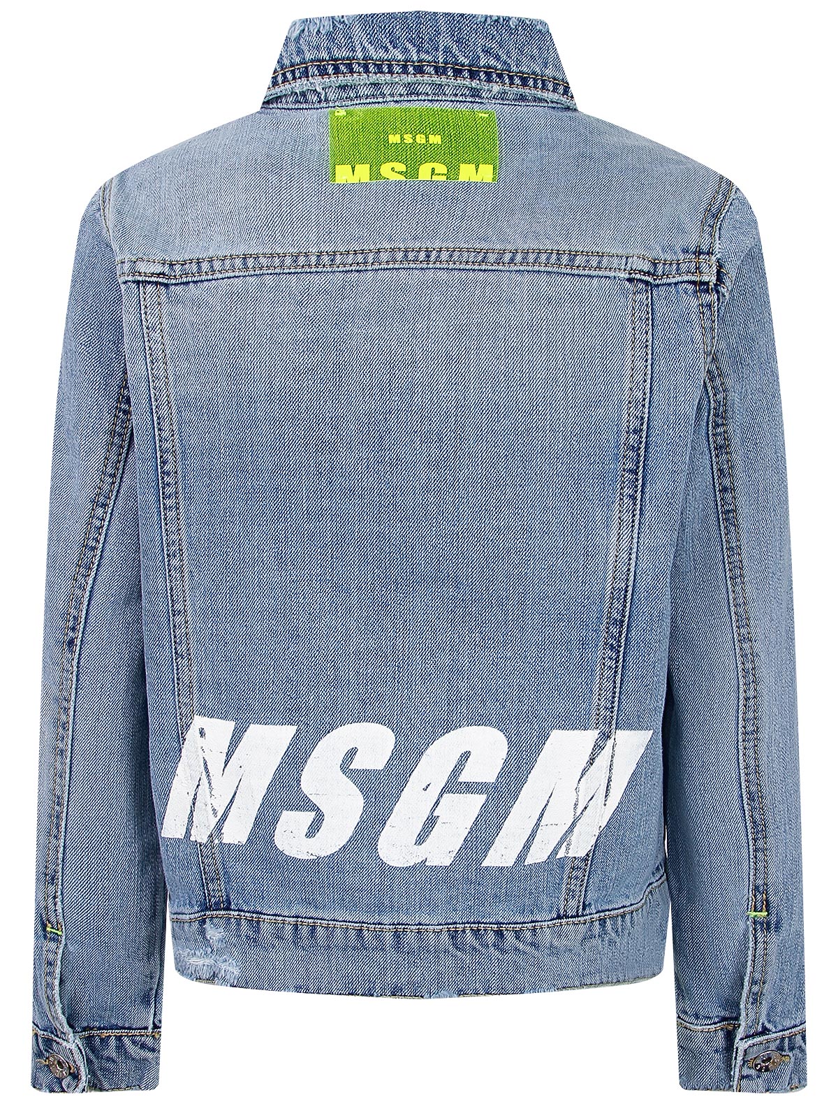 Куртка MSGM 2281209, цвет голубой, размер 7 1074529170093 - фото 3