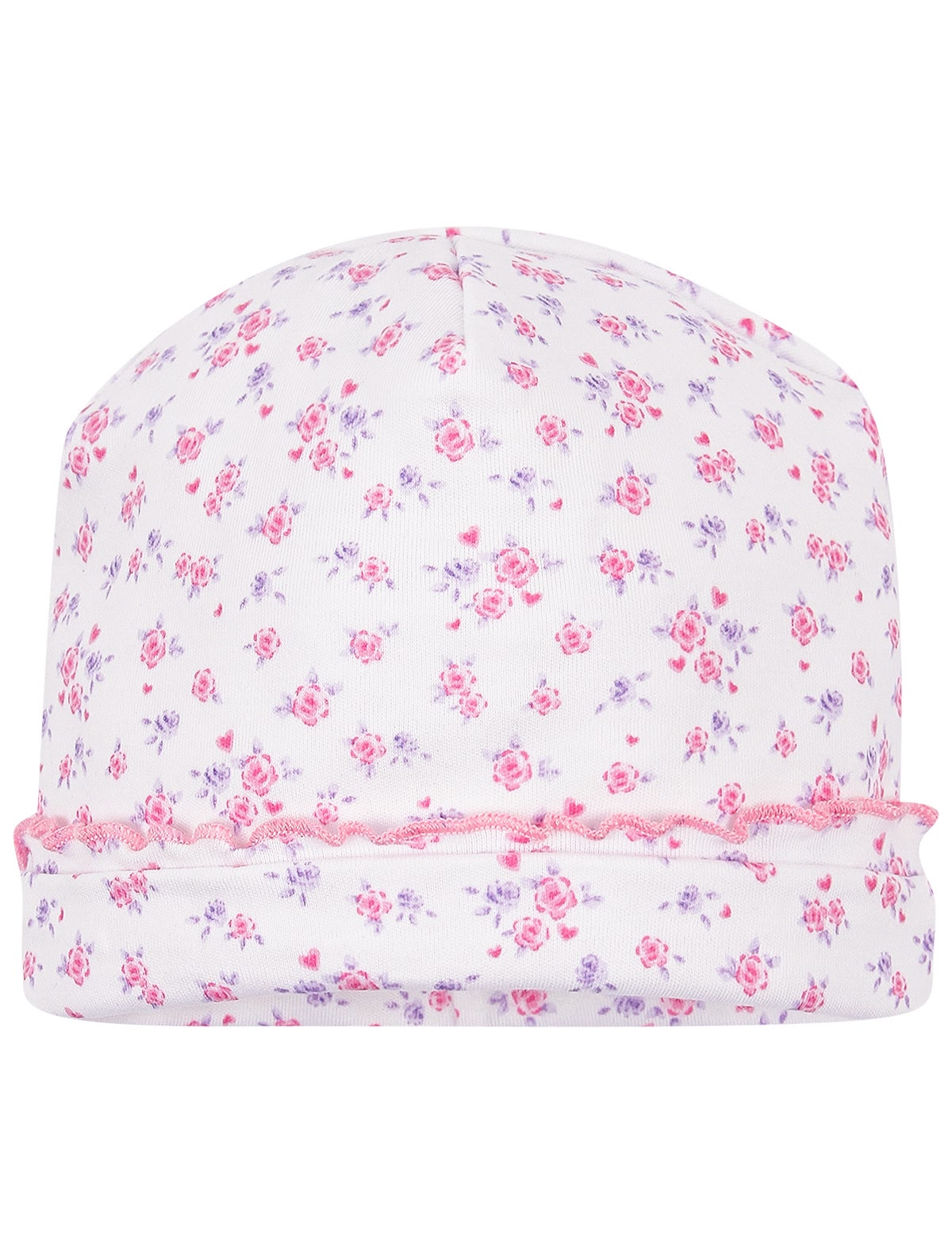 Шапка с цветочным принтом